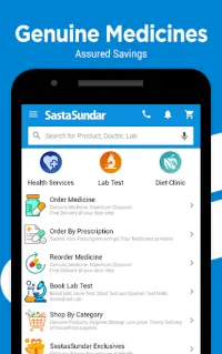 SastaSundar-Genuine Medicine, Pathology,Doctor App Screen Shot 0