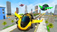 Flying Car Game Robot Games Screen Shot 0