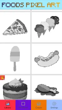 Food Pixel Art: Coloring By Number Screen Shot 2