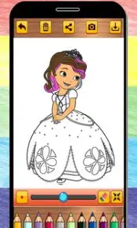 Princess Coloring Games: Drawing For Kids 🎨 Screen Shot 3