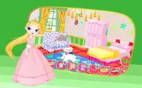 princesas jogo decorar quarto Screen Shot 0