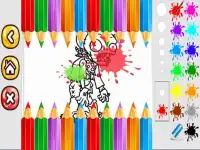 Paint vs Drawing Coloring Zombies Plant Screen Shot 1
