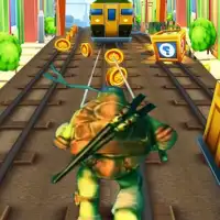 Turtles Subway Ninja Jump Screen Shot 0