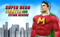 Real Super-hero Flying City Rescue Mission 3D 2018 Screen Shot 0