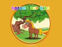 horses and kids Screen Shot 0