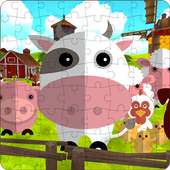 Farm Animals Puzzle For Kids