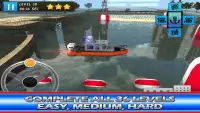 Police Boat Parking : 3D Race Screen Shot 15