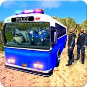 Off road Police Bus Drive Simulator