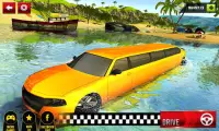 Beach Water Surfer Limousine Car Driving Simulator Screen Shot 0