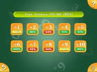 Multiplication and Division Tables. Training. Screen Shot 9