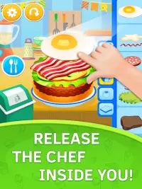 Baby kitchen game Burger Chef Screen Shot 1