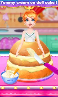 Wedding Doll Cake Decorating | Cooking Game Screen Shot 3