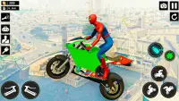 सुपर हीरो बाइक रेस मेगा स्टंट Screen Shot 2