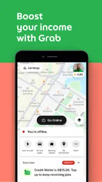 Grab Driver: App for Partners Screen Shot 0