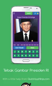 Game Tebak Gambar Presiden Indonesia Screen Shot 1