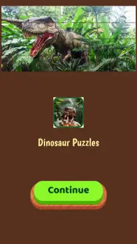 Игры пазлы динозавры Screen Shot 0
