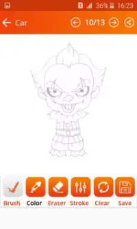 How To Draw Pennywise It (Pennywise It Drawing2) Screen Shot 3