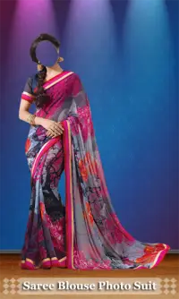 Saree Blouse Photo Suit - indian saree blouse blur Screen Shot 1