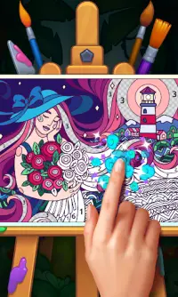 Color Stories: coloring casino & paint art gallery Screen Shot 0