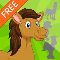 Horse Shadow Puzzles for Kids Free