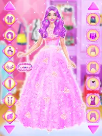 👸 Pink Princess 👗 Dress Up : Games For Girls Screen Shot 1