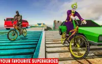 Superheroes Bike Parkour Stunts Master Screen Shot 4