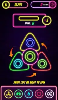 Fidget Spinner - Neon Glow Screen Shot 1