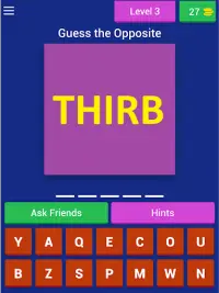 Word Shuffle Game (Antonym Quiz) Screen Shot 12