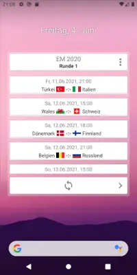 Widget für EM 2020 Screen Shot 0