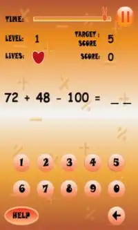 Mental Arithmetic Fun Learning Screen Shot 0