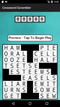 Crossword Scrambler Screen Shot 2