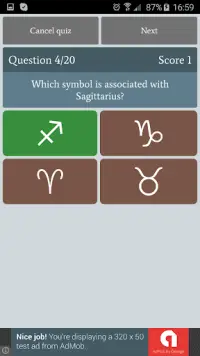 Astrology Quiz Free Screen Shot 1