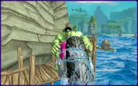 Superheroes Water Surfer Bike Racing Screen Shot 6