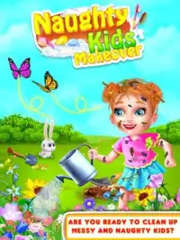 Cambio de imagen de niños traviesos -Cleanup Games Screen Shot 0