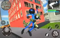 US Army Stickman Counter Rope Hero 3D Screen Shot 8