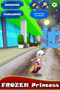 Ice Princess Run 3D Jeu de course sans fin Screen Shot 0