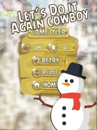 Christmas Farm Cowboy Run Screen Shot 9