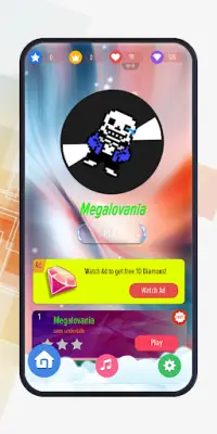 Piano Tap for Megalovania Sans Undertale Game Screen Shot 0