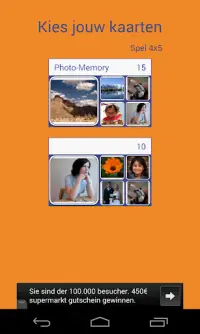 "Photo-Memory" - Memory Game Screen Shot 1