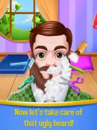 Shaving Daddy's Messy Beard Screen Shot 8