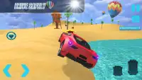 Water surfer car stunt: car floating beach Drive Screen Shot 3