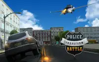 Polícia Flying Robot 3D: City Hero Transform Wars Screen Shot 0
