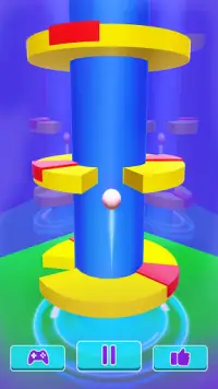 Helix Ball Bounce Opposite - Go Up Jumping Ball Screen Shot 1