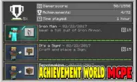 Achievement World para Minecraft Pocket Edition Screen Shot 1