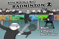 Stick Figure Badminton Screen Shot 1