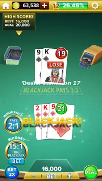 Blackjack 21 Casino Royale Screen Shot 2