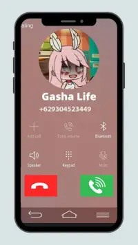 Talking Gasha Life - Fake Call Screen Shot 2