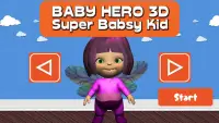 طفل بطل 3D - سوبر Babsy كيد Screen Shot 7
