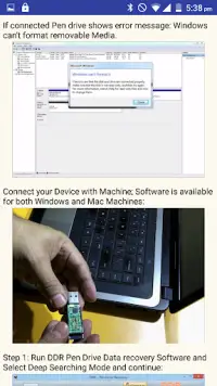 USB Drive Data Recovery Help Screen Shot 6