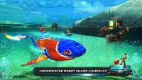 Underwater Shark Robot Hero Warrior Simulator War Screen Shot 0